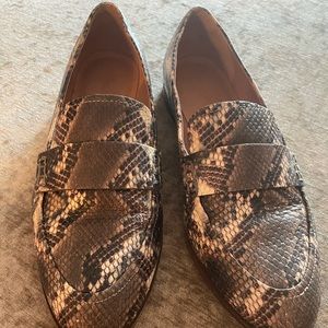 Madewell Snakeprint Loafers